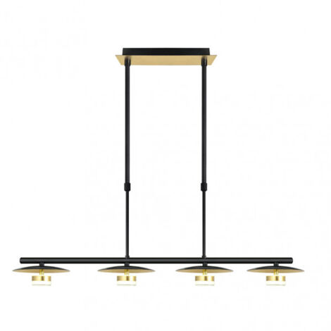 cape city lampe 4l 24w 4000k schwarz/gold regx85x15 cm 1920 lm