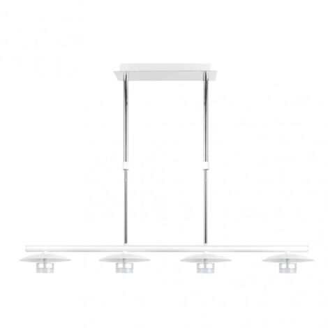 cape city lampe 4l 24w 4000k weiß/silber regx85x15 cm 1920 lm