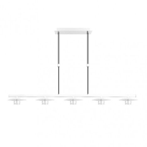 cape city lampe 5l 30w 4000k weiß/silber regx104x15 cm 2400 lm