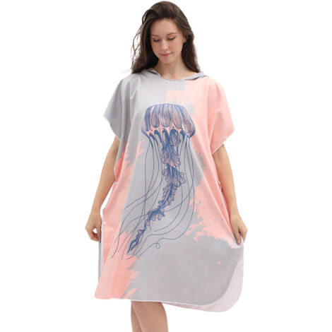 Cape/manteau/serviette de plage/robe de bain absorbante à séchage rapide pour adulte, idéale pour la plongée, la natation et les sources thermales.