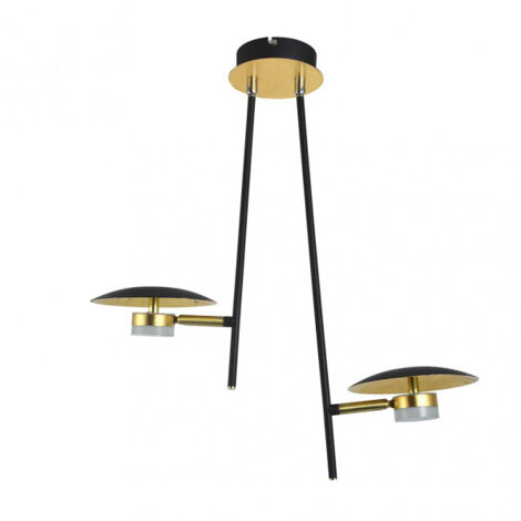 cape town pendelleuchte 2l 12w 4000k schwarz/gold 52x49x15 cm 1080 lm dimmbar und regelbar