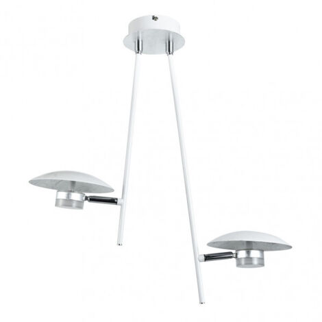 cape town pendelleuchte 2l 12w 4000k weiss/silber 1080 lm 52x49x15 cm richtungs- und schwenkbar