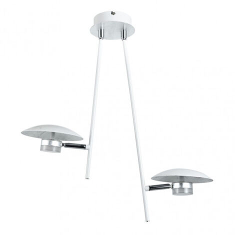 cape town pendelleuchte 2l 12w 4000k weiss/silber 1080 lm 52x49x15 cm richtungs- und schwenkbar