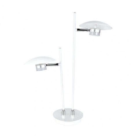 Cape Town Tischleuchte 2l 12w 4000k weiß/silber 52x32x15 cm 1080 lm richtungs- und verstellbar