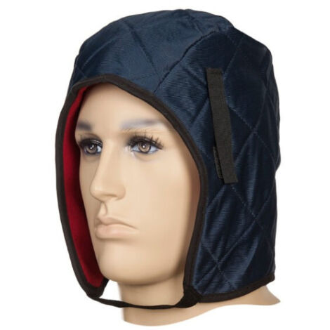 Caperuza térmico para casco en color azul con elástico WELDAS Turmoflex