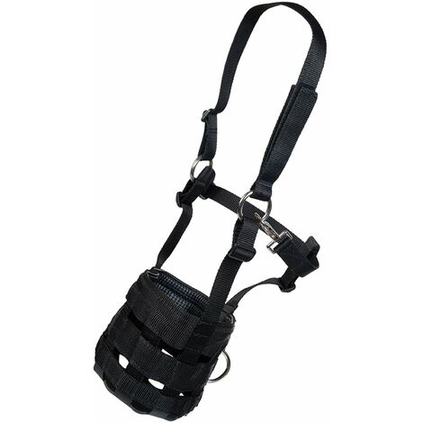 Capezza in nylon con museruola per cavalli: Cob, 9100 nero