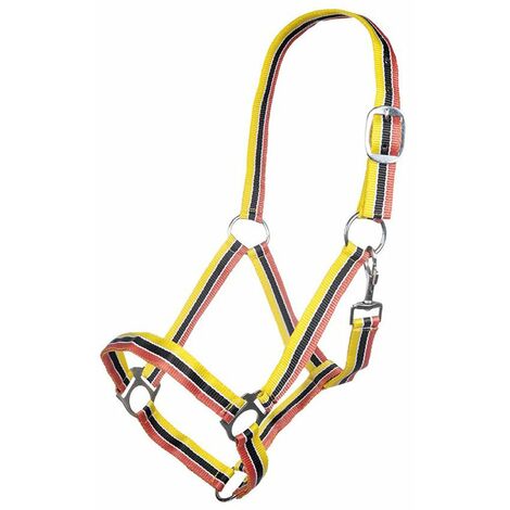 Capezza in nylon modello Genf: Full, 8524 arancio/nero/giallo