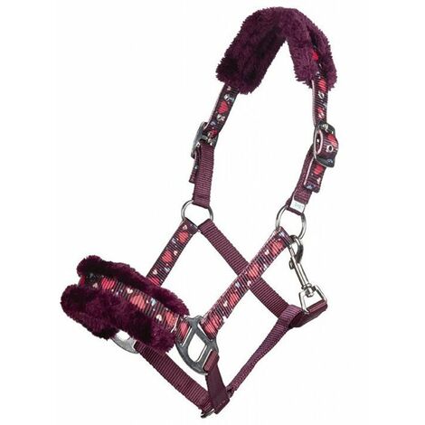 Capezza in nylon morbido regolabile con imbottitura modello Cuore extra: Shetty, Rosso vinaccia 3100