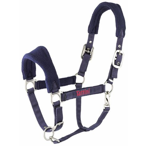 Capezza in nylon Tattini con imbottitura in pile su sopratesta e nasalina : Full, Blu