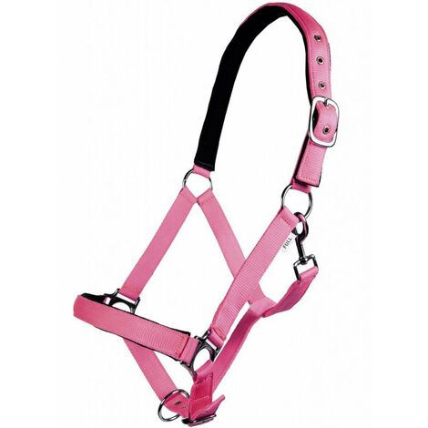 Capezza per cavalli con imbottitura morbida modello Stars Softice: Cob, fucsia neon 8045