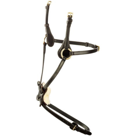 Capezzina in cuoio Tattini ad incrocio: Full, Marrone 04
