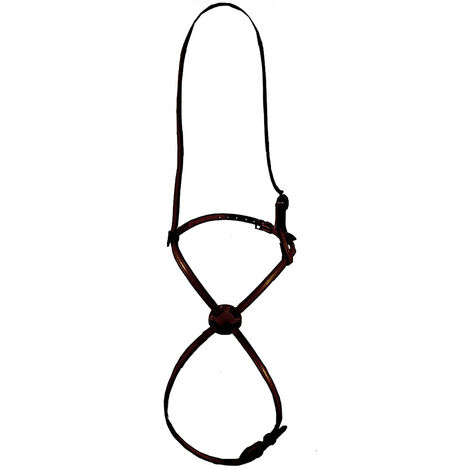 Capezzina Tattini ad incrocio in cuoio: Full, marrone (04)