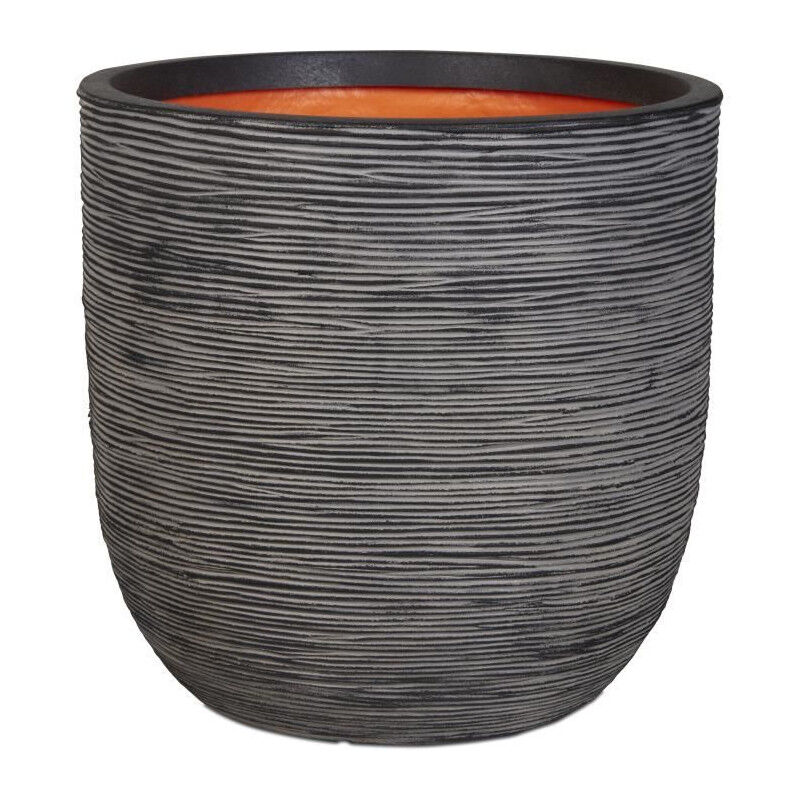 Jardinière Nature Rib 35x34 cm anthracite KOFZ932 Capi