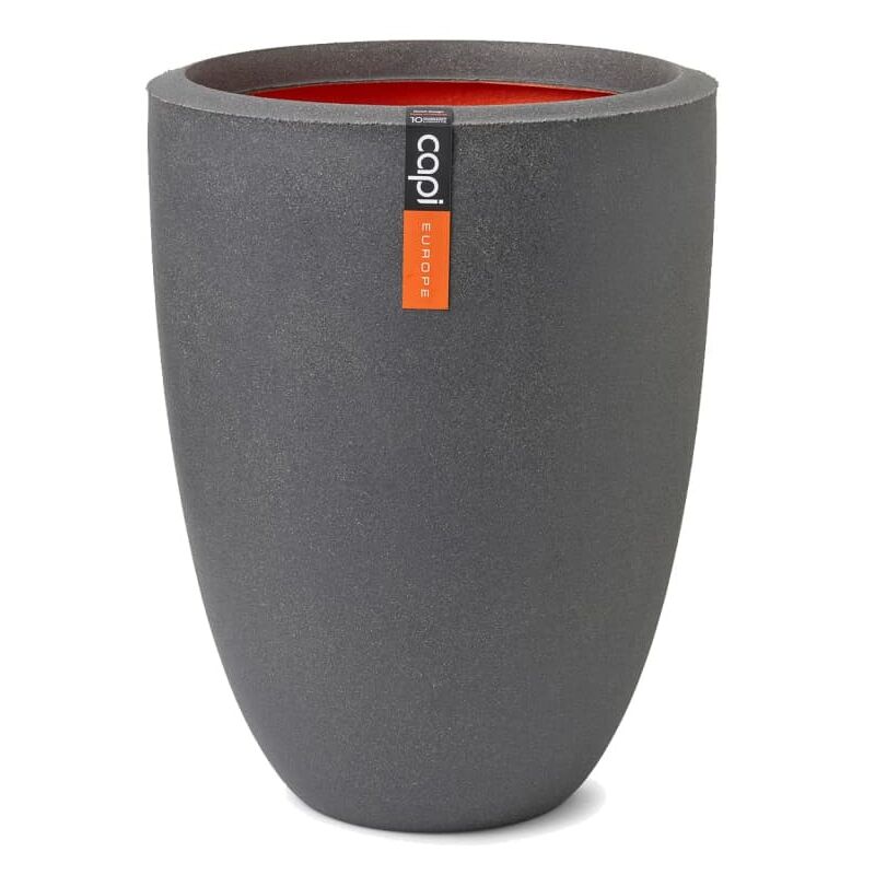 

Capi Jarrón Urban Smooth elegante bajo gris oscuro 36x47 cm - Gris