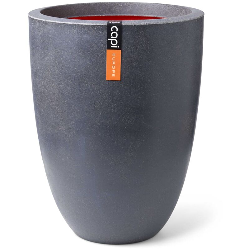 

Jarrón Urban Smooth elegante bajo gris oscuro 26x36 cm - Gris - Capi