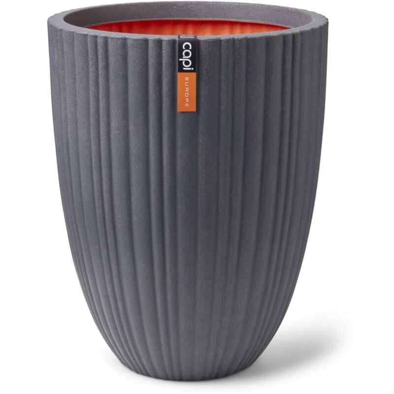 

Capi Jarrón Urban Tube elegante bajo gris oscuro 46x58 cm - Gris