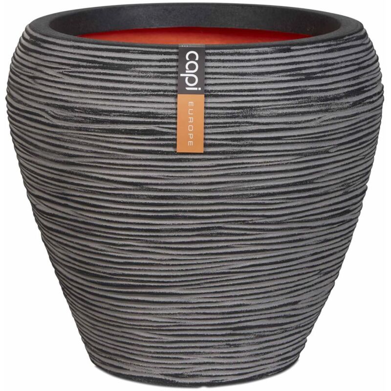 

Jarrón cónico Nature Rib 42x38 cm gris antracita KOFZ362 - Antracita - Capi