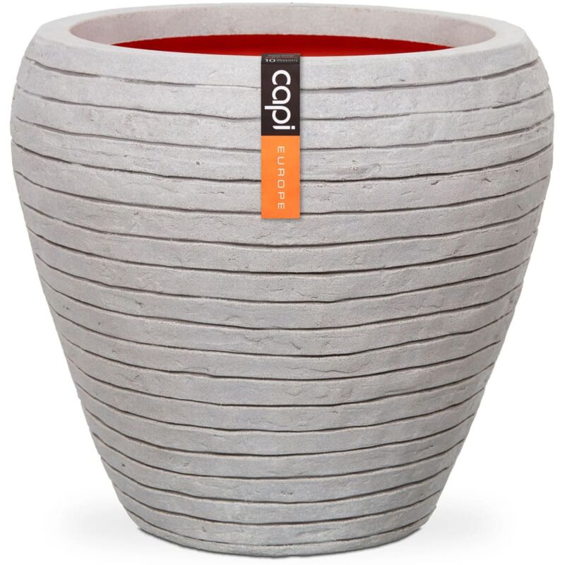 

Jarrón cónico Nature Row 42x38 cm color marfil KRWI362 - Blanco - Capi