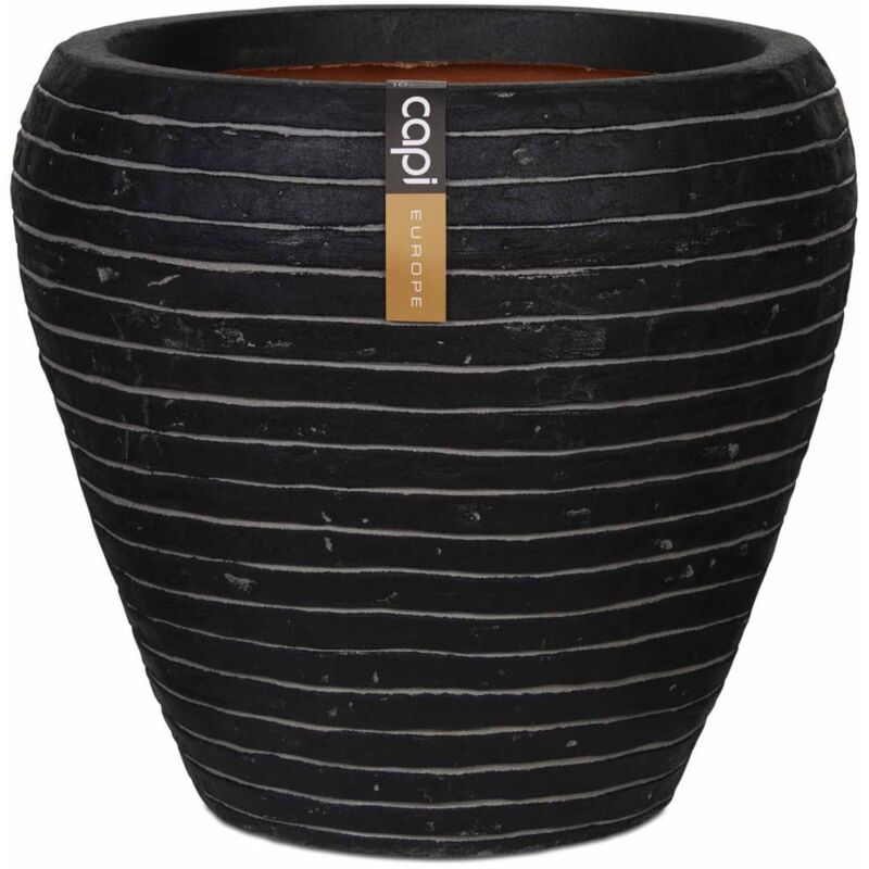 

Jarrón cónico Nature Row 42x38 cm gris antracita PKRWZ362 - Negro - Capi