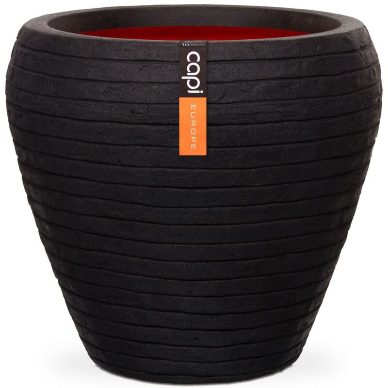 

Jarrón cónico Nature Row 42x38 cm negro KBLRO362 - Negro - Capi
