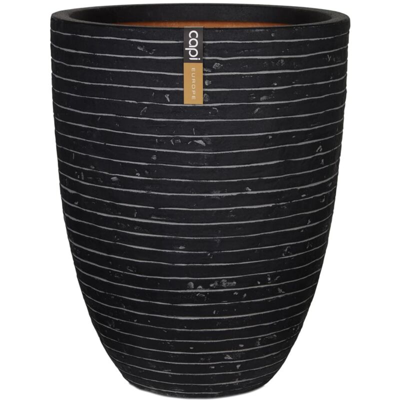 

Jarrón Nature Row elegante bajo 36x47 cm gris antracita KRWZ782 - Negro - Capi