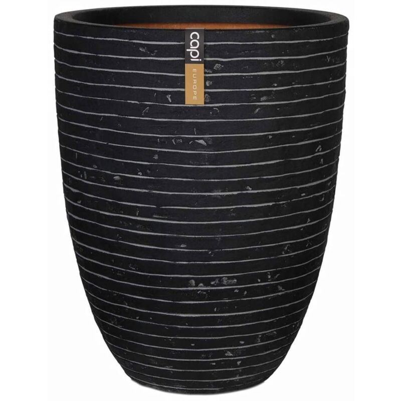 

Jarrón Nature Row elegante bajo 36x47 cm gris antracita PKRWZ782 - Negro - Capi