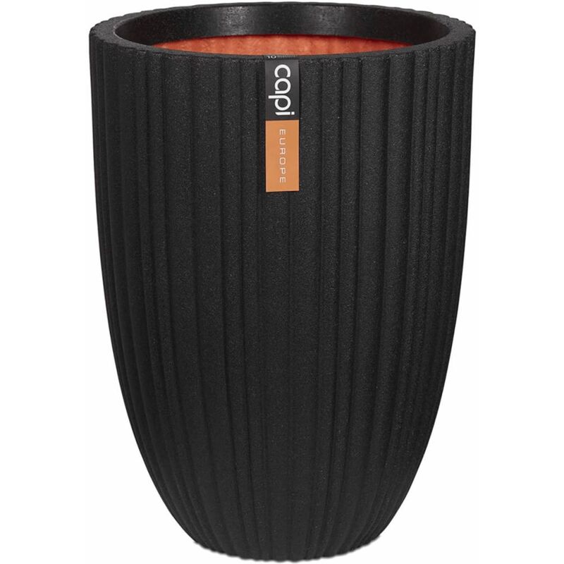 

Jarrón Urban Tube elegante bajo 34x46 cm negro KBLT782 - Negro - Capi