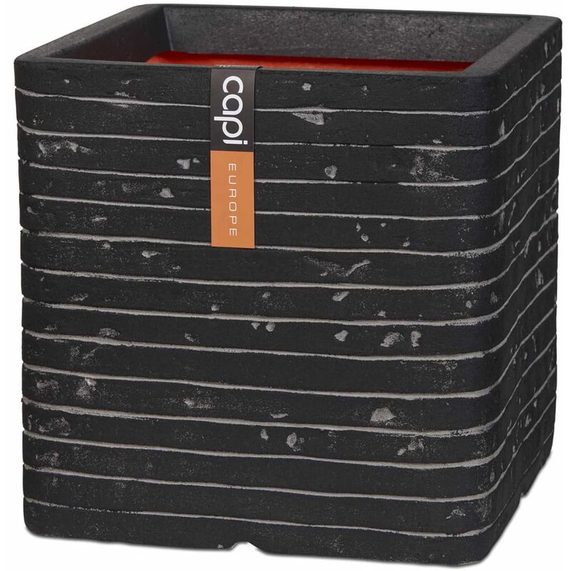 

Maceta cuadrada Nature Row 30x30 cm gris antracita PKRWZ902 - Negro - Capi