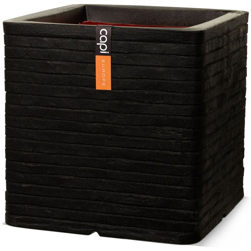 

Maceta cuadrada Nature Row negro 30x30 cm KBLRO902 - Negro - Capi