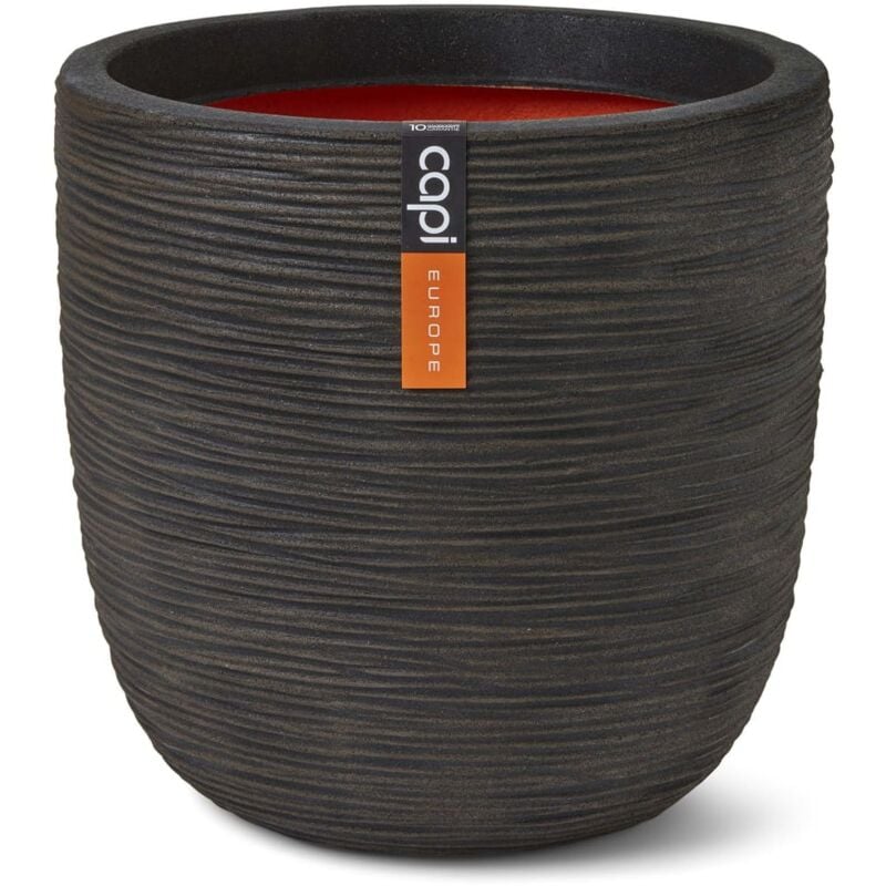 

Macetero Nature Rib marrón oscuro 43x41 cm - Marrón - Capi
