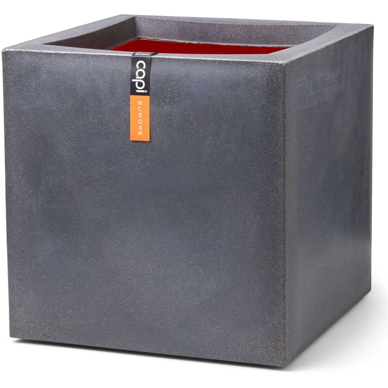 

Capi Macetero cuadrado Urban Smooth gris oscuro 50x50x50 cm - Gris