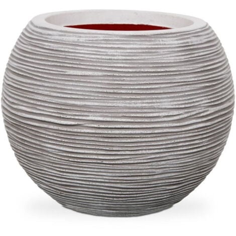 Capi Pot a fleurs Nature Rib rond 40 x 32 cm ivoire KOFI270 424219