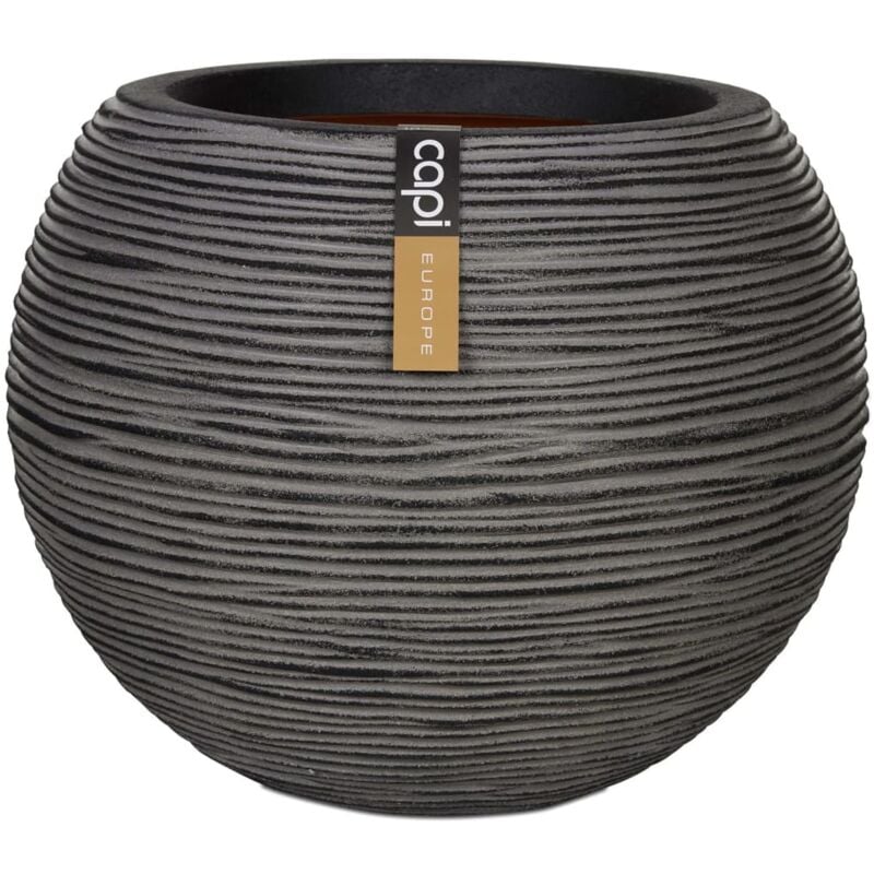 Capi - Vase boule europe - rib nl - 40 x 32 cm - Anthracite