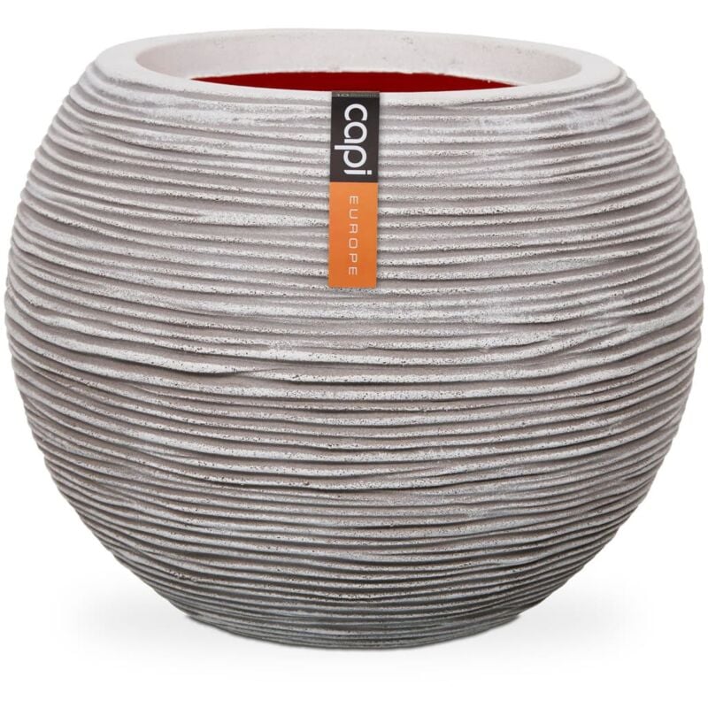 Vaso a Cono Nature Rib 62x48 cm Avorio KOFI271 Capi