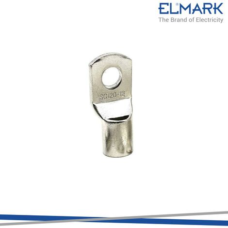 CAPICORDA A PINZARE NON ISOLAT RAME STAGNATO 120MM FORO 12MM