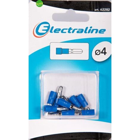 Capicorda cilindrico Electraline femmina 4-6mm 10pz blu