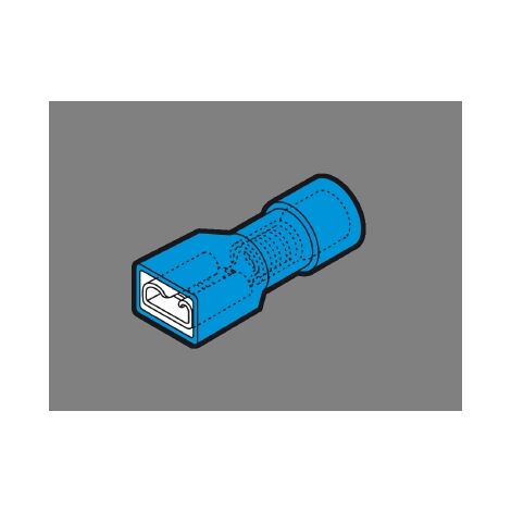 Capicorda Faston 1,5–2,5mm², terminale in ottone  CEMBF-F408