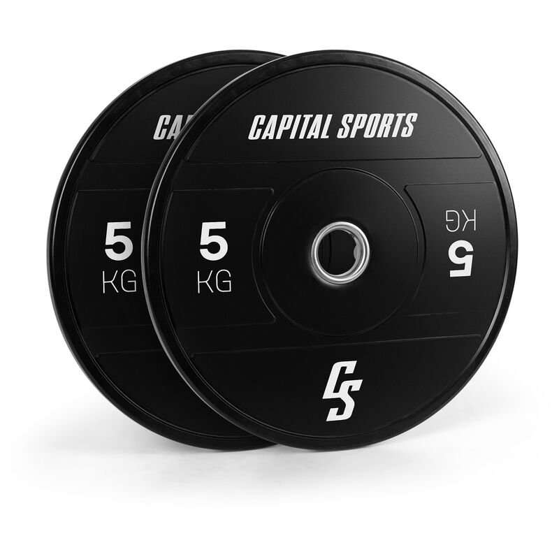 

Capital Sports Elongate 2020 Disco bumper 2 x 5 kg Goma dura 50,4mm