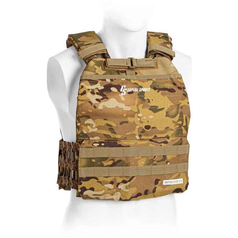 

Capital Sports - Battlevest 2.0 Chaleco lastrado 2 pesas de 8,75 lbs Camuflaje