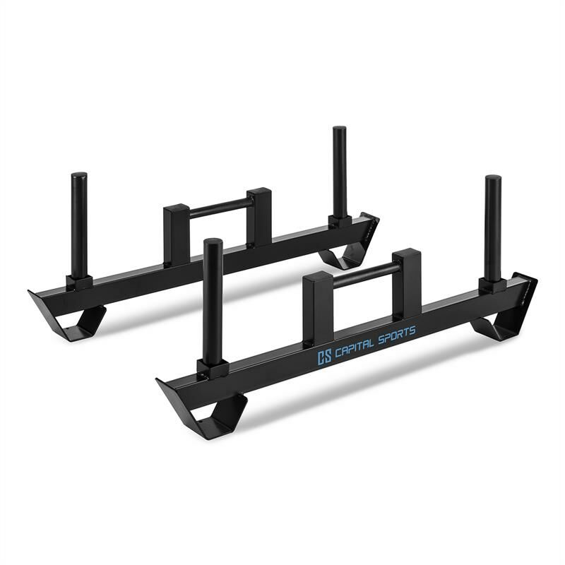 

Pawner Barras de pesas Farmers Walk Barras Heavy Duty 2 piezas de color negro
