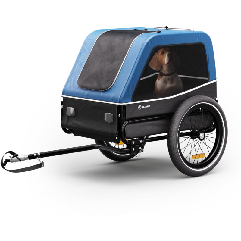 Capital Sports remorque de vélo pour animaux domestiques, poussette transformable, freins sur roue avant 360°, laisse intégrée, hydrofuge, polyester