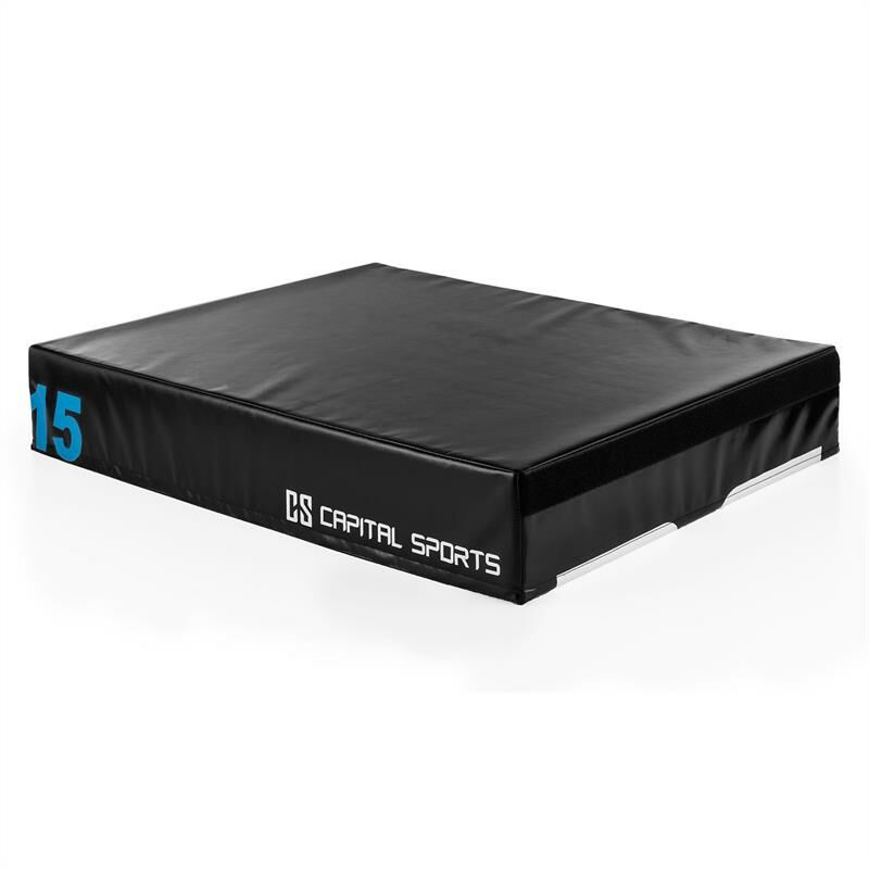 

Capital Sports - Rookso Caja de salto 90x15x75 cm caja pliométrica 15 cm negra