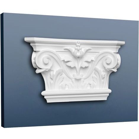 Capitello corinzio per pilastro pattern foglie d'acanto Orac Decor K201 LUXXUS