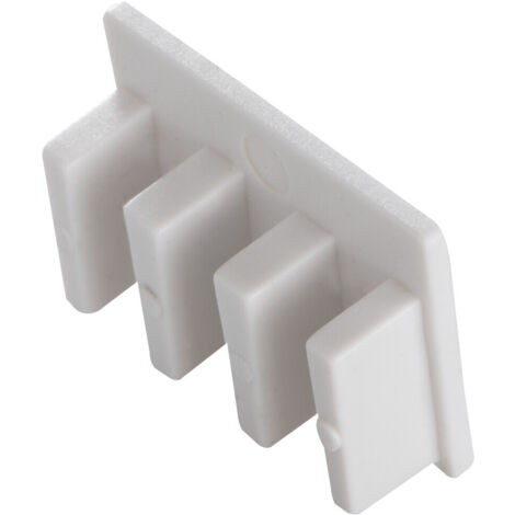 Capo per rotaia KBBU-4 KBB - Plastica bianca - 63A - 230/400V