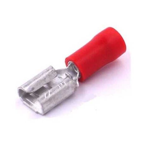 Capocorda Femmina 4,8x0,5 Preisolato Rosso