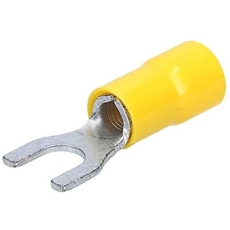 Capocorda Forcella 4-6 mm Preisolato Giallo Foro 5