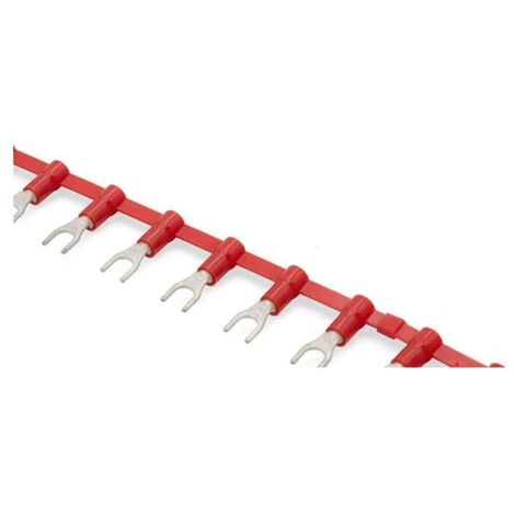 Capocorda forcella concatenato rosso sez. 0.5-1.5 mmq foro 3 esterno 5.50 mm
