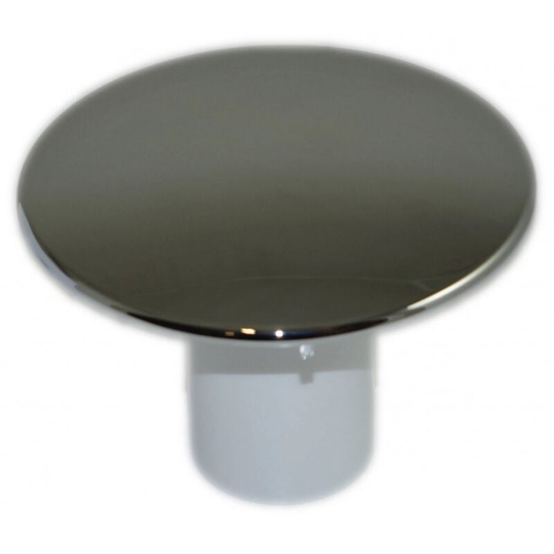 Valentin - Capot abs Chromé 120mm avec tube garde d'eau pour bonde diamètre 90 mm