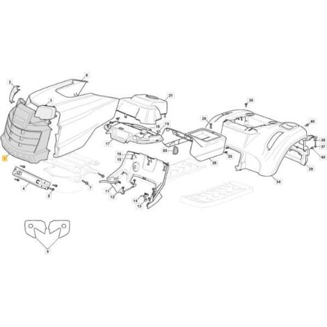 CAPOT AVANT SDS NOIR 901510 ORIGINAL STIGA - 325076922/0