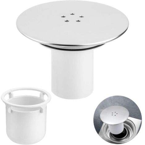 Capot Bonde Douche, 115mm Bonde de Douche, Universelle Siphon Douche, Remplacement de Couvercle de Vidange de Douche, Couvercle de Prise de Drain de Douche